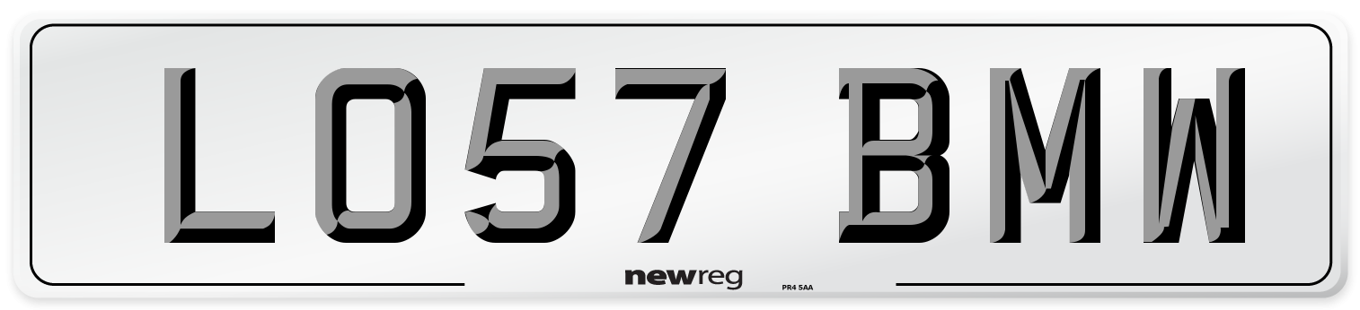LO57 BMW Number Plate from New Reg